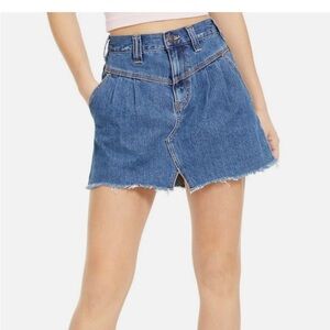 We The Free Sidecar Classic Blue Denim Skirt